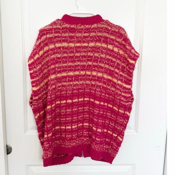 Anthropologie Maeve Tweed Sleeveless Full Zip Sweater Vest Large - Picture 3 of 5